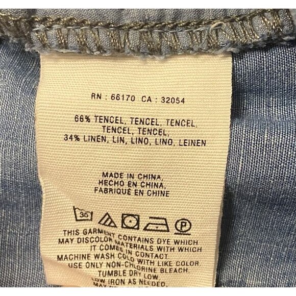 Anthropologie Pilcro and‎ the Letterpress Pants No 26 Womens (30x33) Linen Blend - Picture 8 of 9